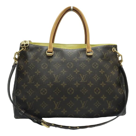 Louis Vuitton Pallas Brown Monogram Canvas Satchel 1130-052825